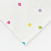 Couverture Polaire Ajoutez le nom - licorne d'arc-en-ciel de parties (Coin)