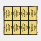 Couverture Polaire Ajoutez vos propres 8 photos de train (Devant (Horizontal))