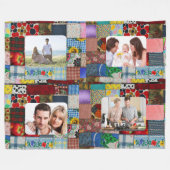 COUVERTURE POLAIRE AJOUTEZ VOTRE PHOTOS-PATCHWORK (Devant (Horizontal))