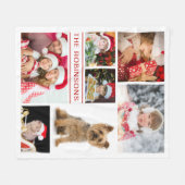 Couverture Polaire Ajoutez votre propre modèle de collage des photos (Devant (Horizontal))