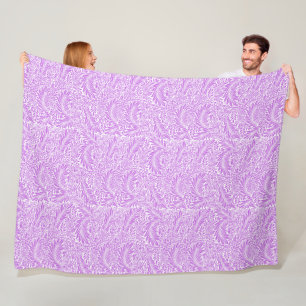Couverture Polaire Ajoutez votre propre photo mignon motif blanc et v