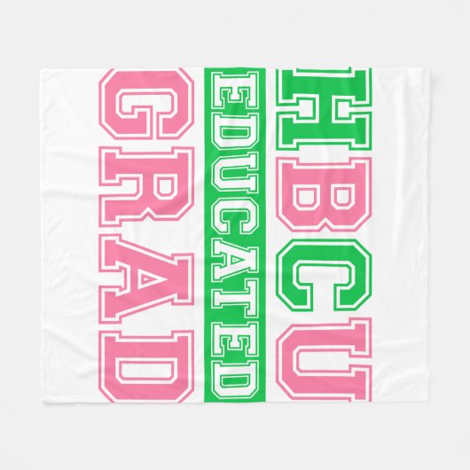 Couverture Polaire AKA HBCU Educated Grad 1908 AKA (Devant (Horizontal))