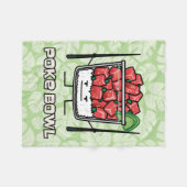 Couverture Polaire Aku de baguettes de salade de poisson cru d'Hawaï (Devant (Horizontal))