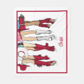 Couverture Polaire Alabama Dames Mode Cowboy Boots Criminelle Nom (Devant)