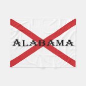 Couverture Polaire Alabama et drapeau (Devant (Horizontal))