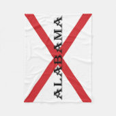 Couverture Polaire Alabama et drapeau (Devant)