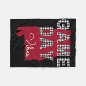 Couverture Polaire Alabama Football Tailgate Jour Vidéos Automne (Devant (Horizontal))