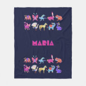 Couverture Polaire Alebrije Blanket personnalisée Animaux d'art mexic (Devant)