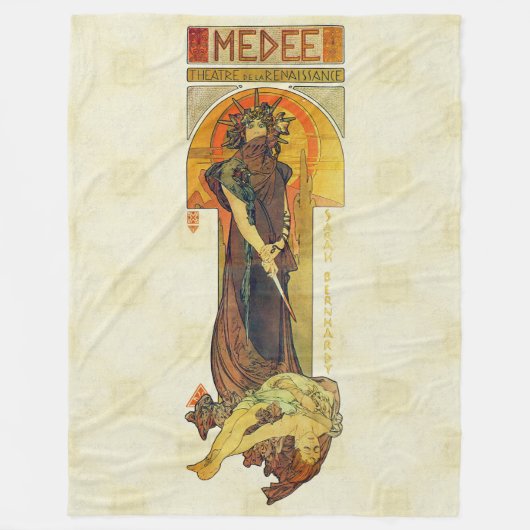 Couverture Polaire Alfons Mucha 1898 Medea (Devant)