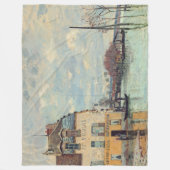 Couverture Polaire Alfred Sisley - Inondation à Port-Marly 1872 (Devant)