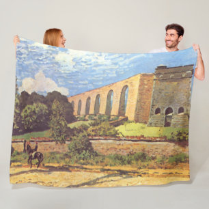 Couverture Polaire Alfred Sisley L'aqueduc de Marly