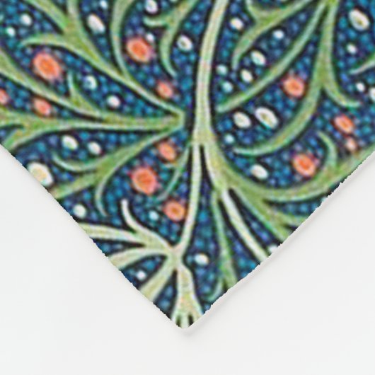 Couverture Polaire Algues, William Morris (Coin)