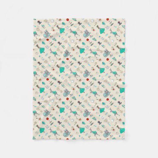 Couverture Polaire Alice au pays des merveilles (Devant)