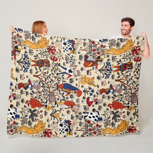 Couverture Polaire Alice au pays des merveilles (En situation)