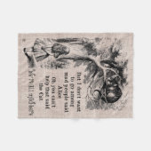 Couverture Polaire Alice au pays des merveilles ; Chat de Cheshire (Devant (Horizontal))