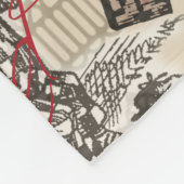 Couverture Polaire Alice au pays des merveilles Rideau Art classique (Coin)