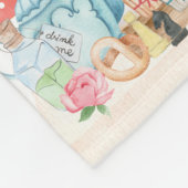 Couverture Polaire Alice Aventures dans Woderland Anniversaire Tea Pa (Coin)