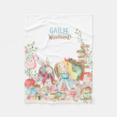 Couverture Polaire Alice Aventures dans Woderland Anniversaire Tea Pa (Devant)