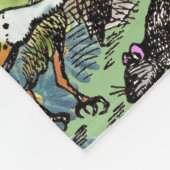 Couverture Polaire alice cartes pays des merveilles (Coin)