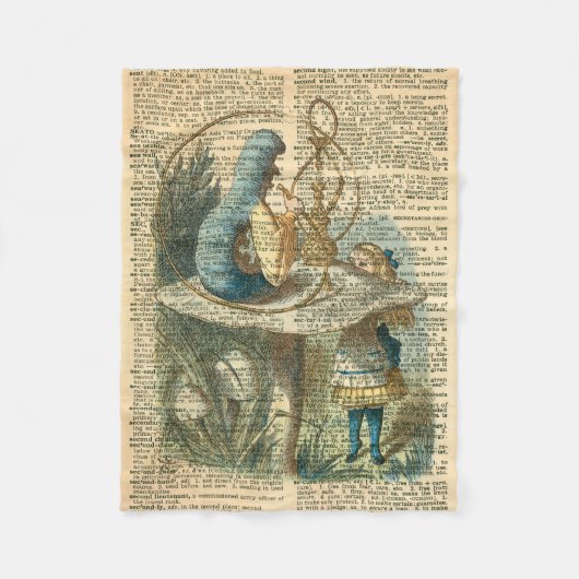 Couverture Polaire Alice et Caterpillar Throw Blanket (Devant)