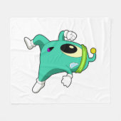 Couverture Polaire Alien en tant que coureur (Devant (Horizontal))