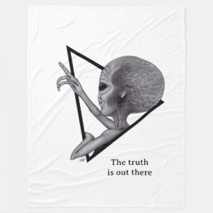 Couverture Polaire Alien gris, la vérité est là