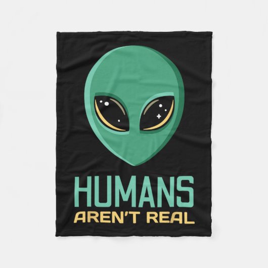 Couverture Polaire Alien Humains amusants n'est pas vraiment mignon U (Devant)