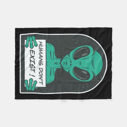 Couverture Polaire Alien Humans Dont Exist (Devant (Horizontal))