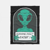 Couverture Polaire Alien Humans Dont Exist  (Devant)