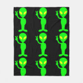 COUVERTURE POLAIRE ALIEN PETIT HOMME VERT BLANKET (Devant)