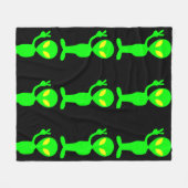 COUVERTURE POLAIRE ALIEN PETIT HOMME VERT BLANKET (Devant (Horizontal))
