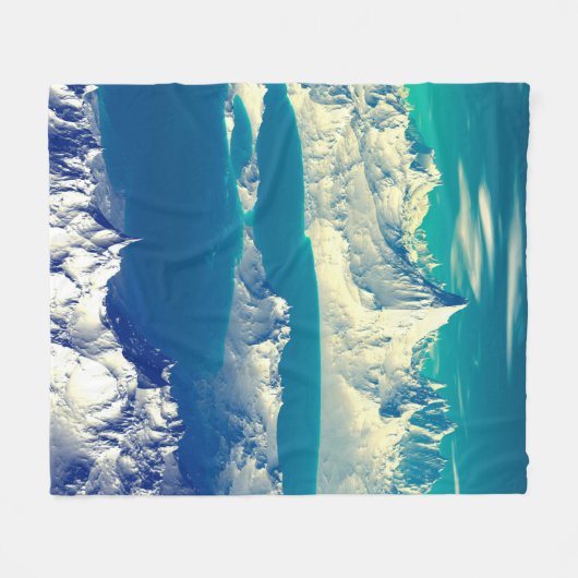 Couverture Polaire Alien Planet - 3D ed Computer Artwork. Rochers et  (Devant (Horizontal))