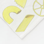 Couverture Polaire Alimentation italienne Formes de pâtes Macaroni Pe (Coin)