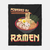 Couverture Polaire Alimenté Par Ramen Japonais Anime Noodles (Devant)