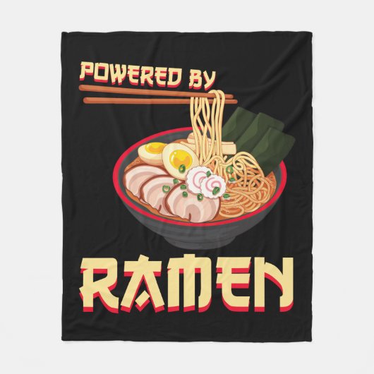 Couverture Polaire Alimenté Par Ramen Japonais Anime Noodles (Devant)