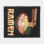 Couverture Polaire Alimenté Par Ramen Japonais Anime Noodles (Devant (Horizontal))