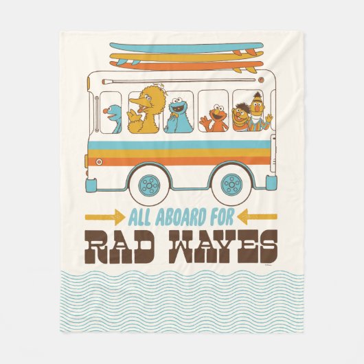 Couverture Polaire All Aboard for Rad Waves (Devant)