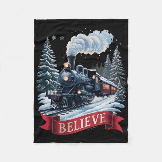 Couverture Polaire All Aboard Polar Express Christmas North Pole Xmas (Devant)