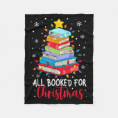 Couverture Polaire All Booked For Christmas Book Christmas Tree Light (Devant)