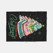 Couverture Polaire All Booked For Christmas Book Xmas Tree Lights Rea (Devant (Horizontal))