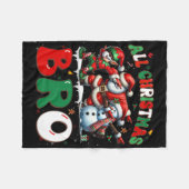 Couverture Polaire All Christmas Bro Xmas Santa Elf Snowman Dabbing M (Devant (Horizontal))