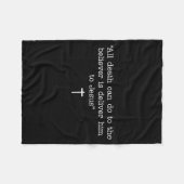 Couverture Polaire All Death Can Do To The Believer Is Deliver Him To (Devant (Horizontal))