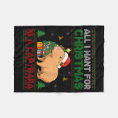 Couverture Polaire All I Want For Christmas Is A Capybara Ugly Sweate (Devant (Horizontal))