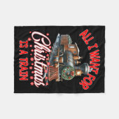 Couverture Polaire All I Want For Christmas Is A Steam Train Locomoti (Devant (Horizontal))