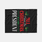 Couverture Polaire All I Want For Christmas Is New President  (Devant (Horizontal))