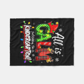 Couverture Polaire All Is Calm Just Kidding Christmas Kindergarten Te (Devant (Horizontal))