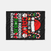 Couverture Polaire All Is Calm Just Kidding This Is Kindergarten Chri (Devant (Horizontal))