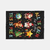 Couverture Polaire All Is Calm Just Kidding This Is Pre-k Preschool T (Devant (Horizontal))