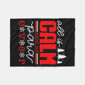 Couverture Polaire All Is Calm Said No Para Ever Paraprofessional Chr (Devant (Horizontal))