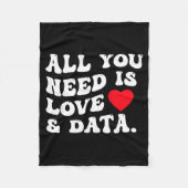 Couverture Polaire All You Need Is Love And Data Funny Valentine Data (Devant)
